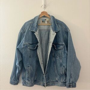 Vintage Aeropostale denim trucker jacket